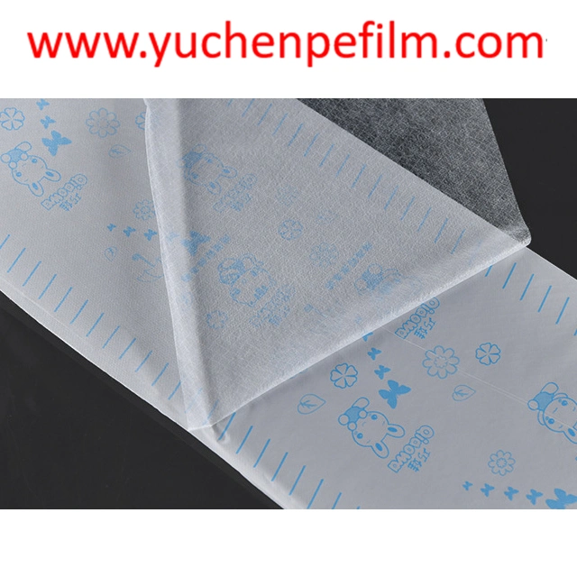 Textile Back Sheet for Baby Diaper Raw Material Adult Diaper PE Film, Lamination Nonwoven