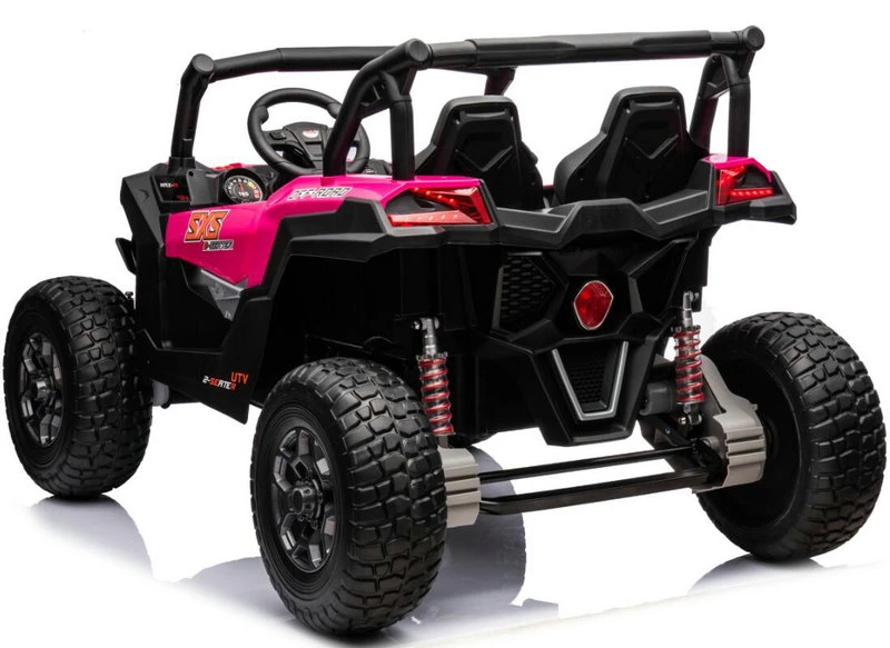 4X4 UTV 24V 2-Seater Electric Car for Big Kids Electric Ride on Toy Truck 4WD EVA Tires Wheels & Real Suspension System