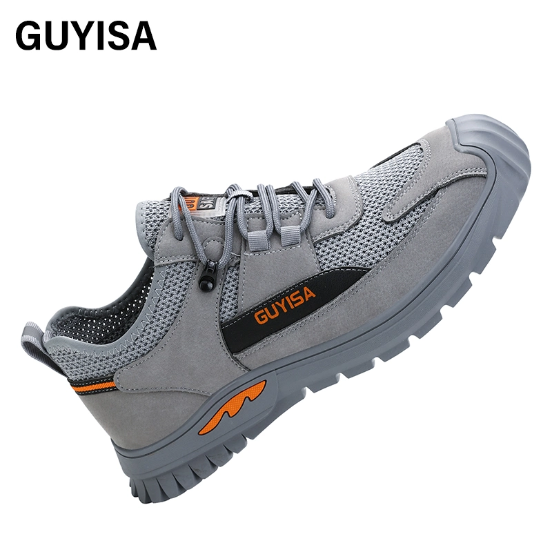 Guyisa Brand Factory Direct Selling Fashion Outdoor Work Shoes Sports Men Steel Toe Safety Shoes