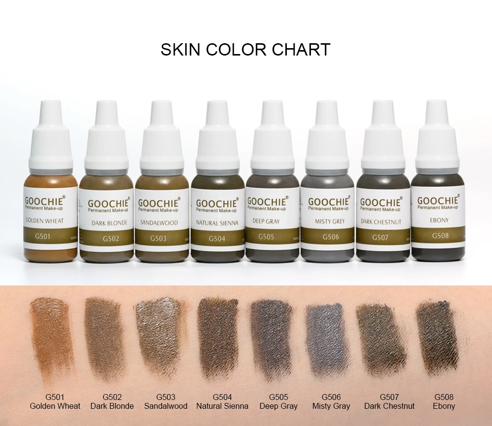 Goochie Permanent Make-up Tattoo Tinte PMU Pigment für Microblading Augenbrauen