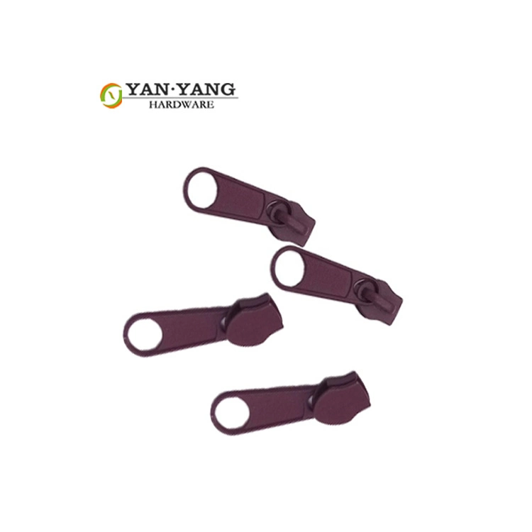 Yanyang Custom Zipper Slider for Red Brown, #5 Lock Nylon Puller