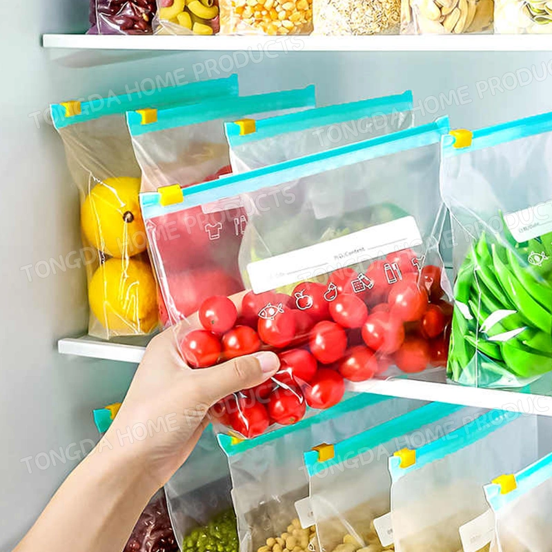 Wiederverschließbare kundenspezifisch bedruckte Plastikstickereiwaren PE Slider Bags für Sandwich Und Snack