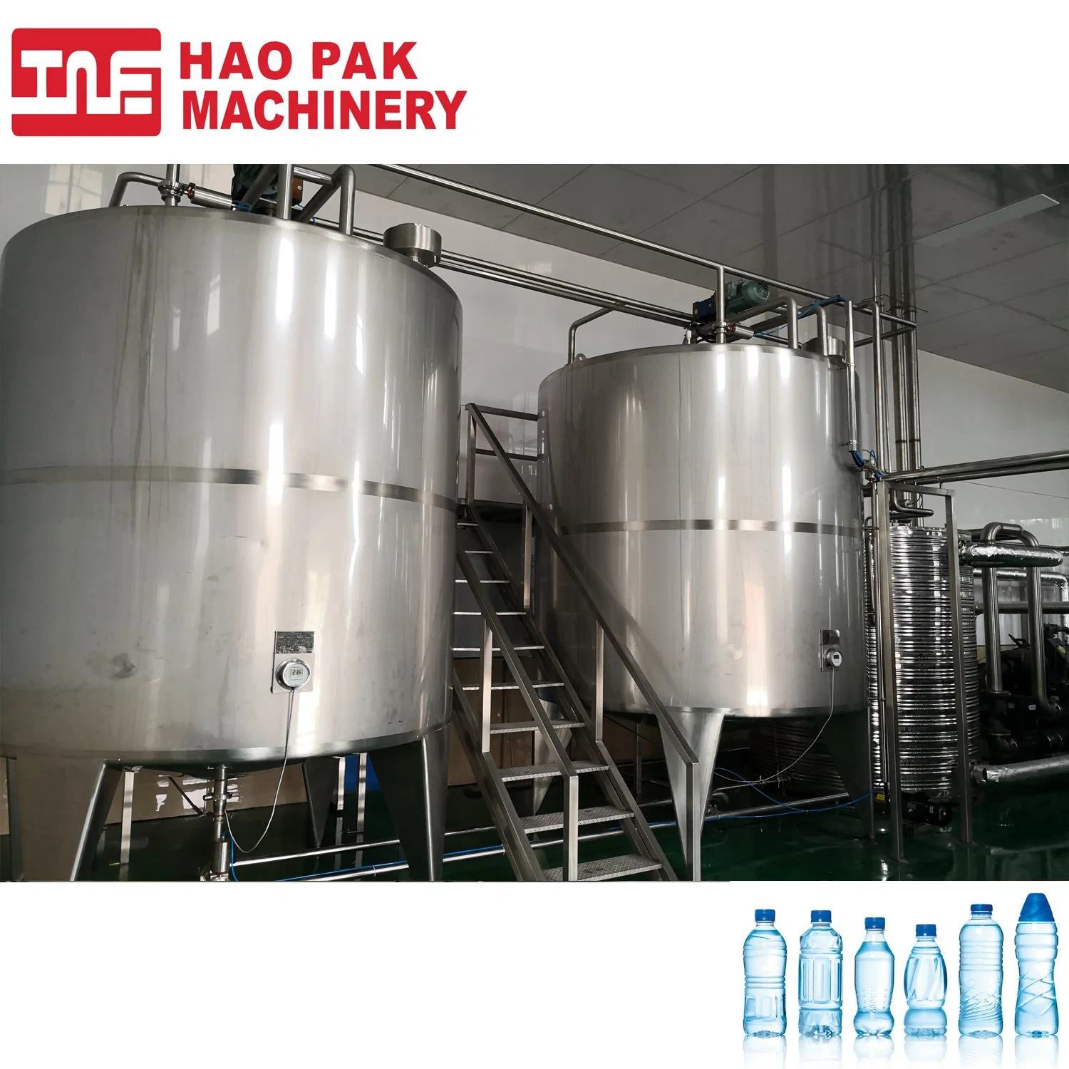 High quality/High cost performance  Stainless Steel Film Shell Water Purifier Treatment System 2000lph Mineral Water Production Factory