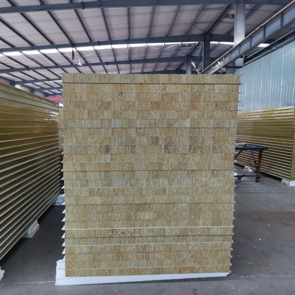 Construction Exterior Interior Sound Insulated Width 1150mm EPS/PU/PIR/Rock Wool/Glass Wool Sandwich Panel