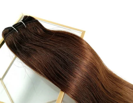 Wholesale Brown Color High Quality Human Remy Hair Weft