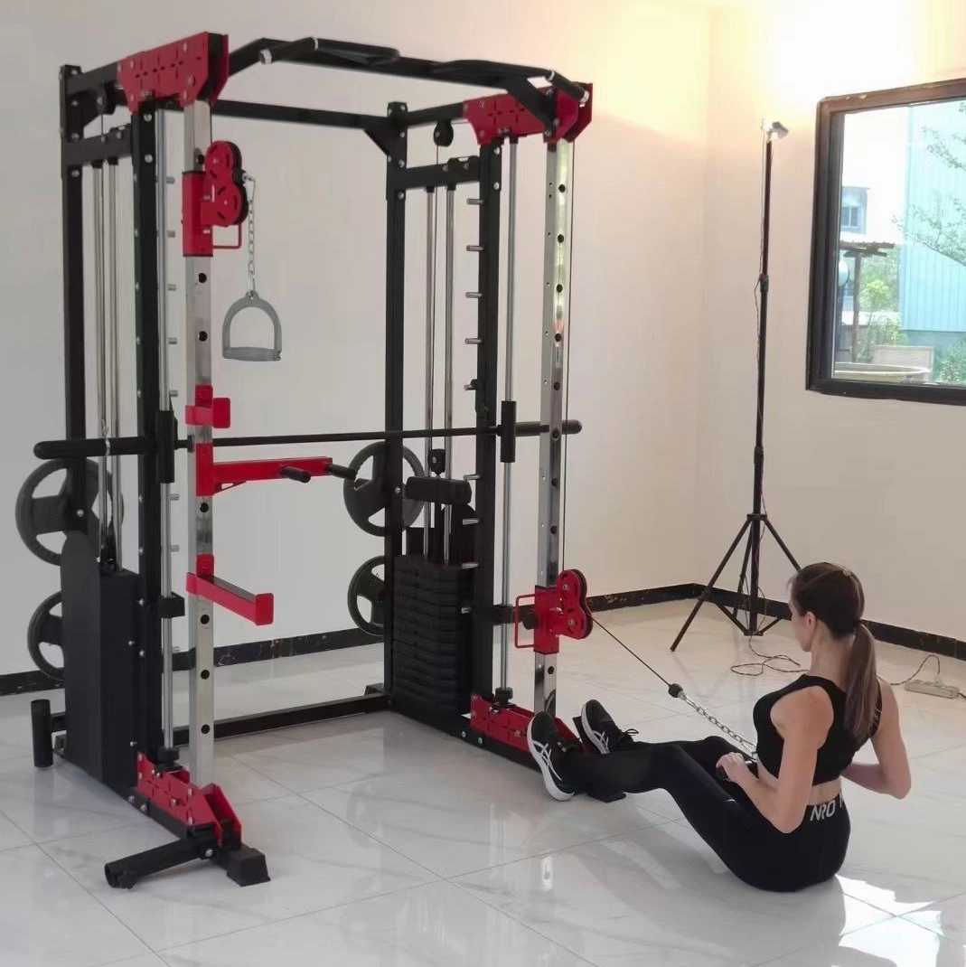 Fitness comercial funcional de vários equipamentos de força da máquina desportiva Smith equipamento de ginásio para casa os equipamentos de formação Exercício Rack Cabeçudas