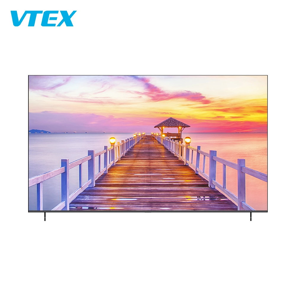 Manufacture Customized 4K UHD Digital Television Big Size Frameless Display WiFi Online Smart TV for Home Office