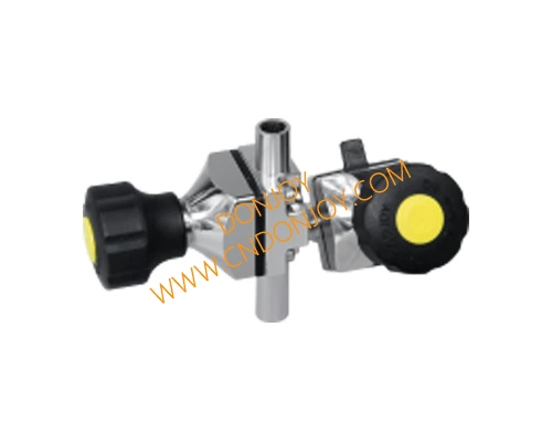 Sanitary Three Way T Port Diaphragm Valve Welding Connection Double Gasket