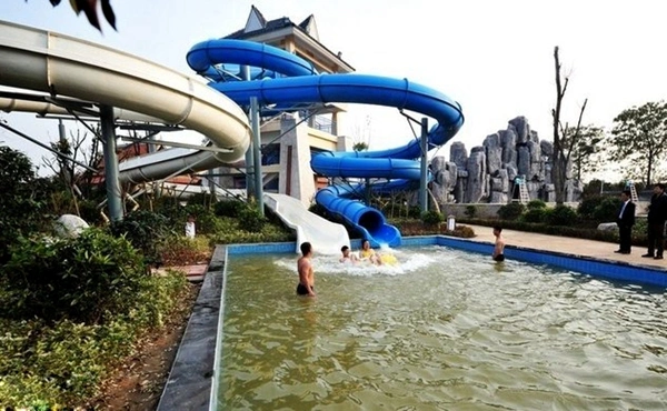 Kids Water Park Playground Pool Slide Play Structure