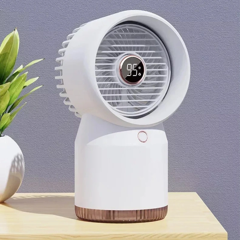 Nouveau petit ventilateur de refroidissement à humidification par brouillard d'eau 3500 ml portable 3 800 mAh Mini-réfrigérateur de bureau USB