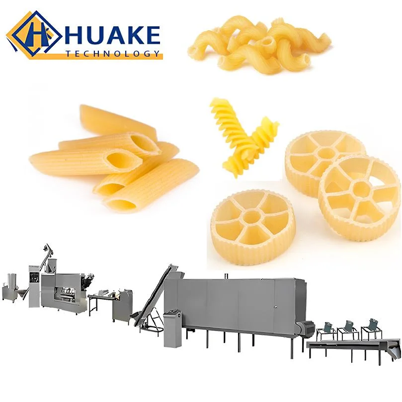 HK Precio de fábrica 100 - 300kg por hora automático italiano Fideos Marcioni Pasta Spaghetti máquina de elaboración de alimentos Pasta Mcaroni Spaghetti Línea de producción