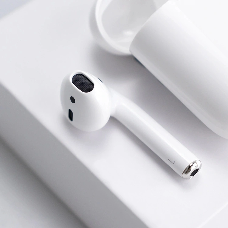 سماعات أذن أصلية 2 Gen Wireless Earphone Bluetooth أصلية لهاتف iPhone iPad Mac وApple Watch Wireless Earphone لـ iPhone