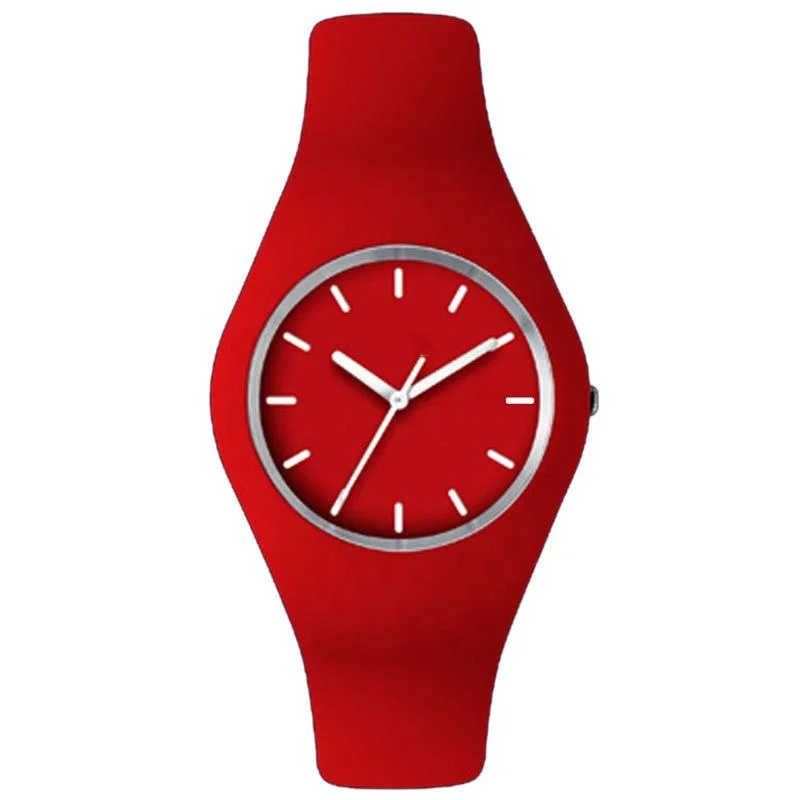 Mujeres hombres Niño niña regalo Deporte Niño reloj de silicona Colorful OEM ODM Watch Case Movimiento de Cuarzo Logo personalizado Precio barato