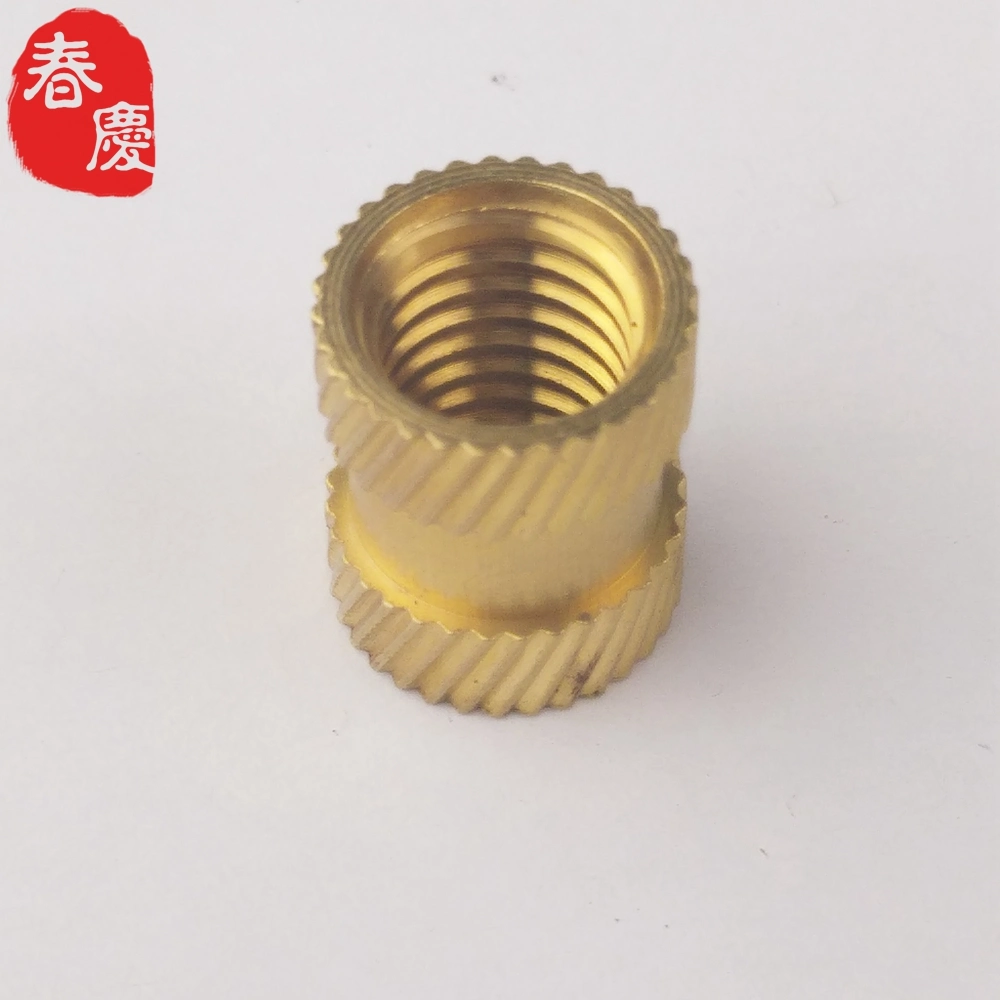 Custom Copper Insert Nut Knurled Copper Nut Lock Cap Copper Nut Embedded