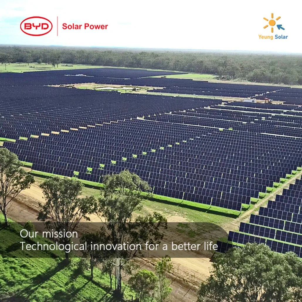 Alta calidad Byd Auro MLK 36 (530W-555W) 500W 540W 550W Energía solar proyecto de sistema de energía solar con CE