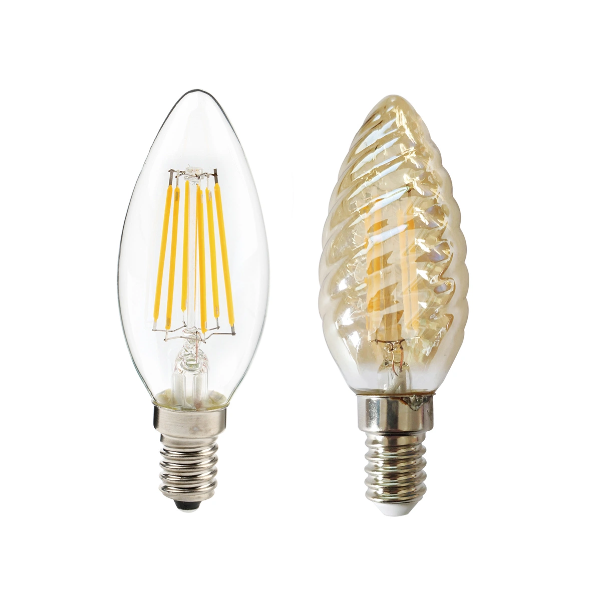 High Power Good Candle 4W Soft White 4200K LED Filament Candelabra Bulb C35 Bent Tip LED Candle Light