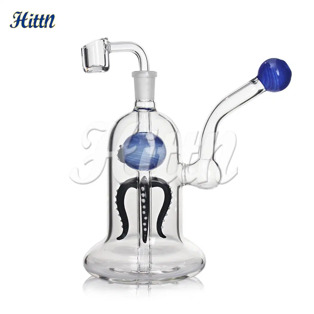 Wholesale/Supplier Factory 7.5 Inches Octopus Design Animal Smoking Pipe Pyrex Glass Craft Water Pipe DAB Rig