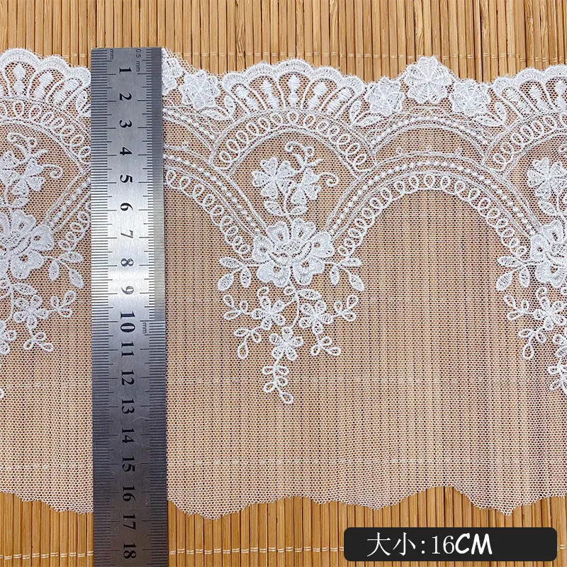 Polyester Lace Lolita Cuff Accessories Water Soluble Embroidery Flower Design