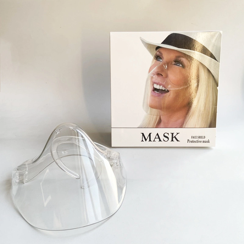 Transparent Half Face Screen Shield Fashion Plastic Protective Visor Clear Anti Fog Face Shields Mask