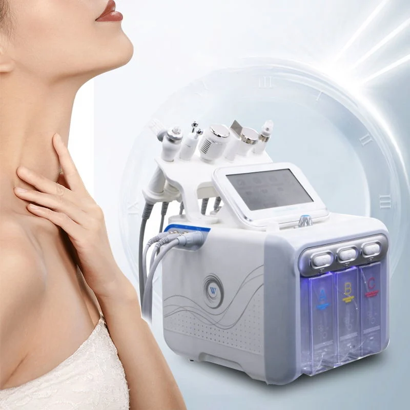 Sistema multifuncional de cuidados da pele de oxigénio do dispositivo Jet Hydra Tratamentos Faciais Dermoabrasão Salão de Beleza a máquina
