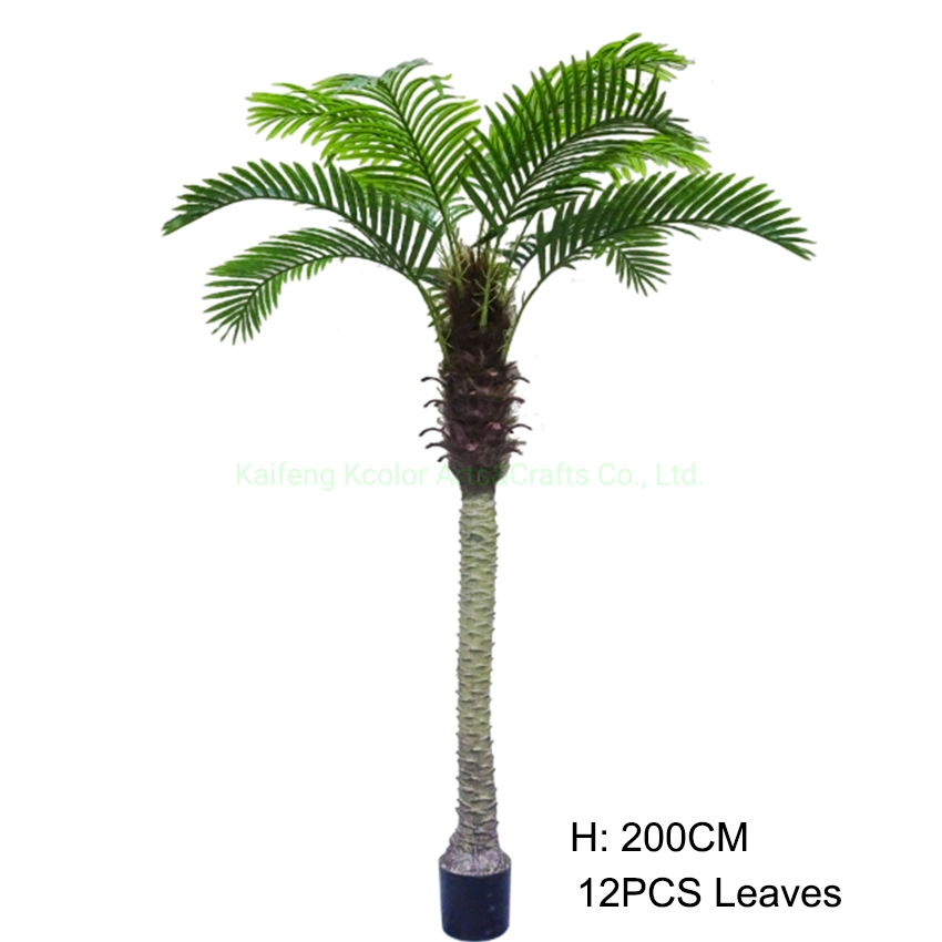 Artificial decorativo interior al por mayor de planta en maceta de plantas de palmeras artificiales para la venta