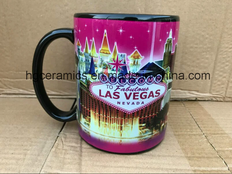 23oz Ceramic Mug, Las Vegas Ceramic Mug, Cotta Souvenir, Tourism Craft, 23oz Embossed Mug