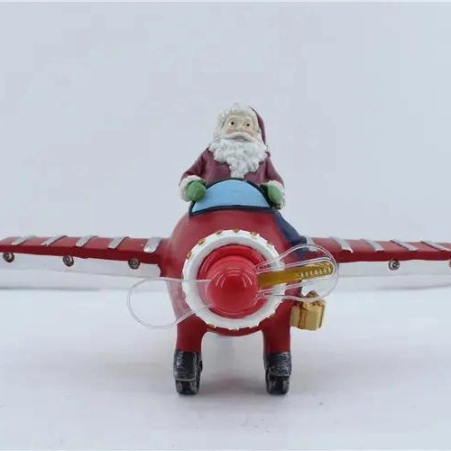 Wholesale/Supplier Resin Christmas Toys Decoration with LED Lights Santa Crafts