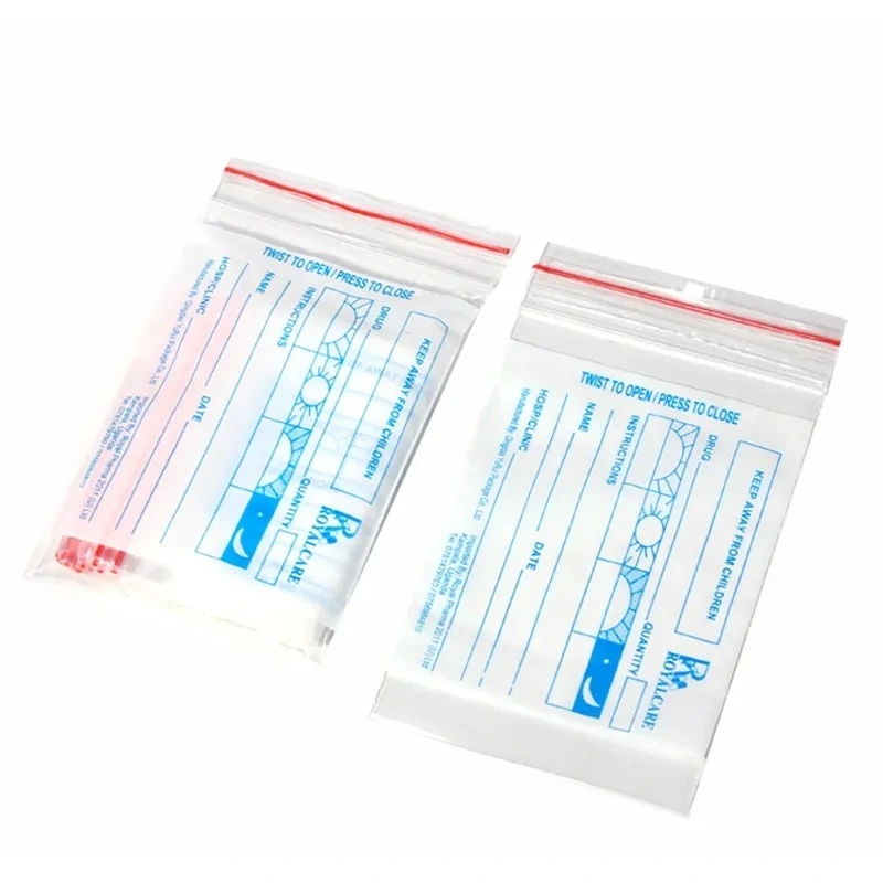 Custom Medical Pill Moisture Proof Smell Proof Dispensing Pharmacy Envelopes Plastic Bags