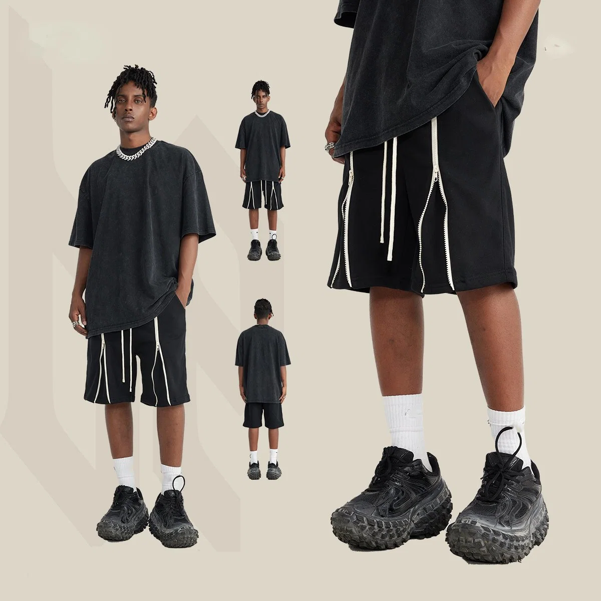 2023 Pantalon de jogging basique sur mesure en coton, short de sport de basketball, short d'été unisexe à la mode pour hommes avec cordon de serrage.