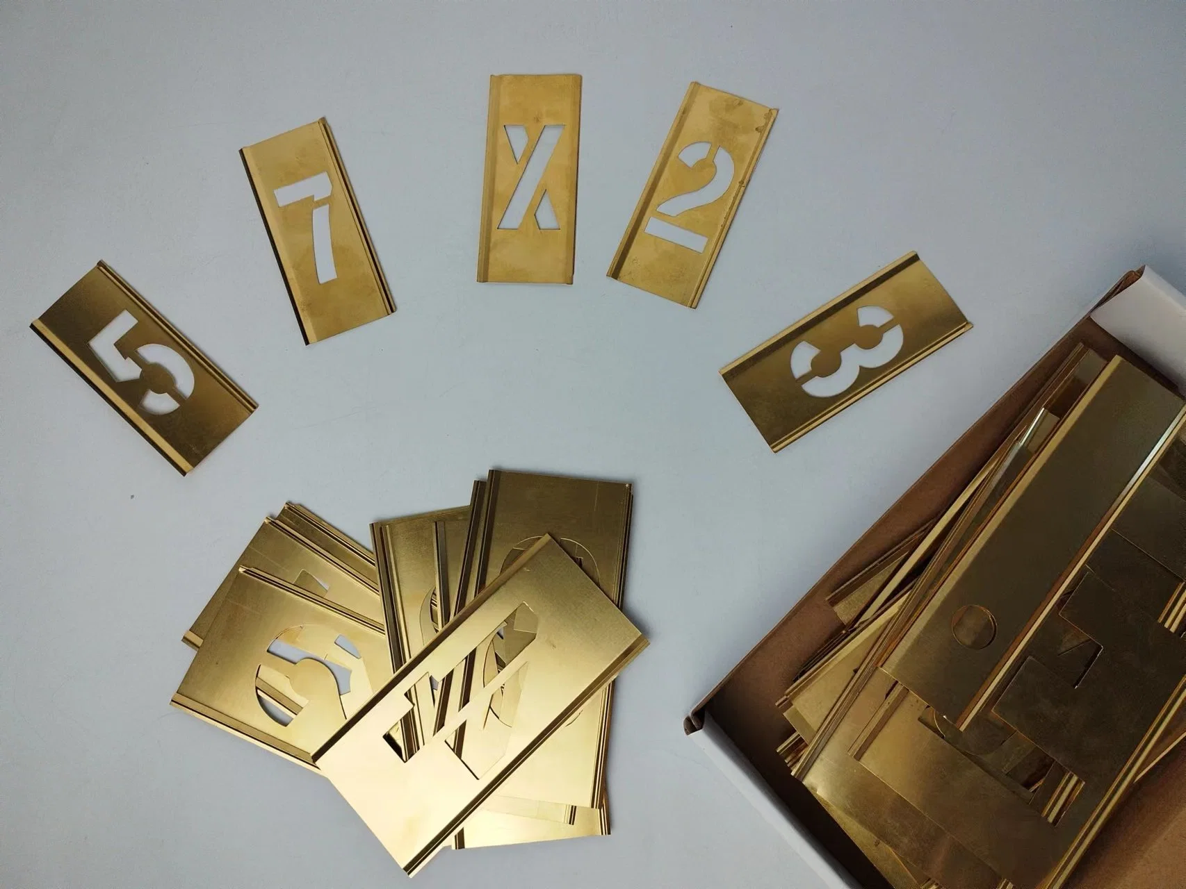 Hot Sell Custom Number and Letter Brass Mold Stencil Template Stencil