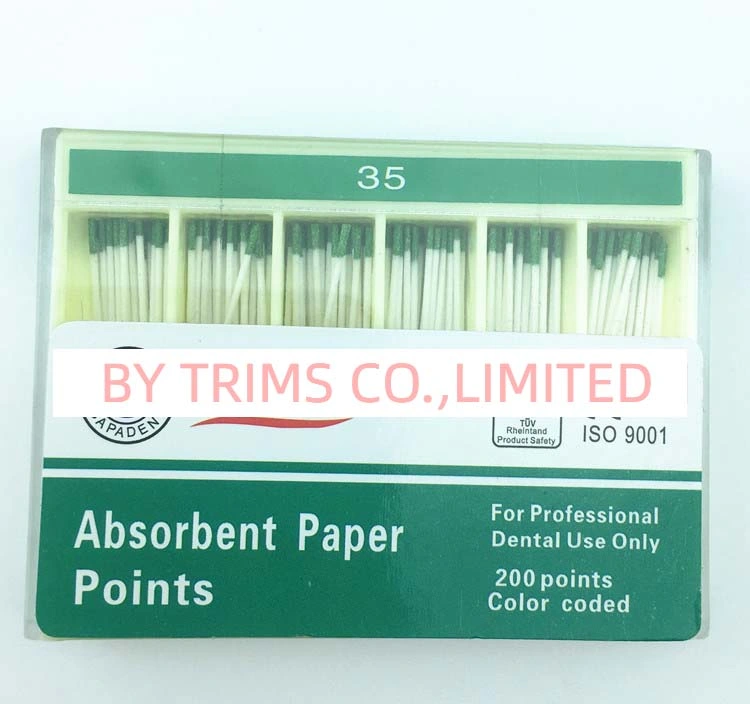 Moisture-Absorbing Paper Tip Dental Materials Tianjin Plus Hair Moisture-Absorbing Paper Tip Optional Mixed Number Order Number Has Three Certificates and Five