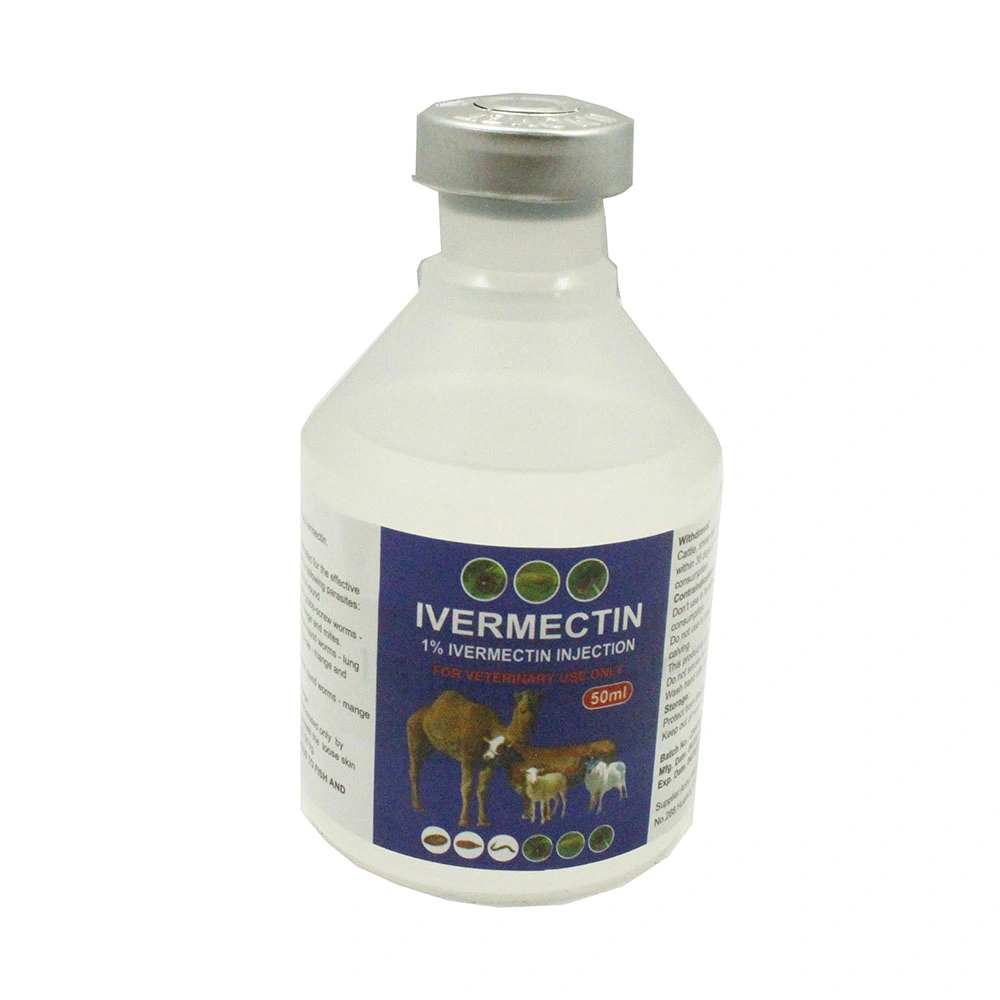 1% Inyección 50ml botella de Ivermectin Veterinaria