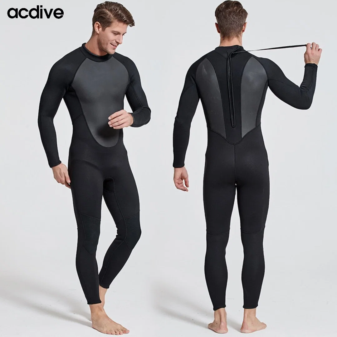 in Stock Fast Shipping Men Full 3mm Shark Skin Stretchy Neoprene Scuba Snorkeling Surfing Free Diving Wetsuit