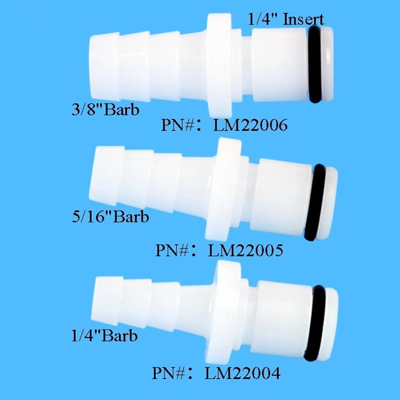 Plastic Shut -off Quick Release Connector Air Water Fuel in-Line Valved Male Connectors Quick Couplings