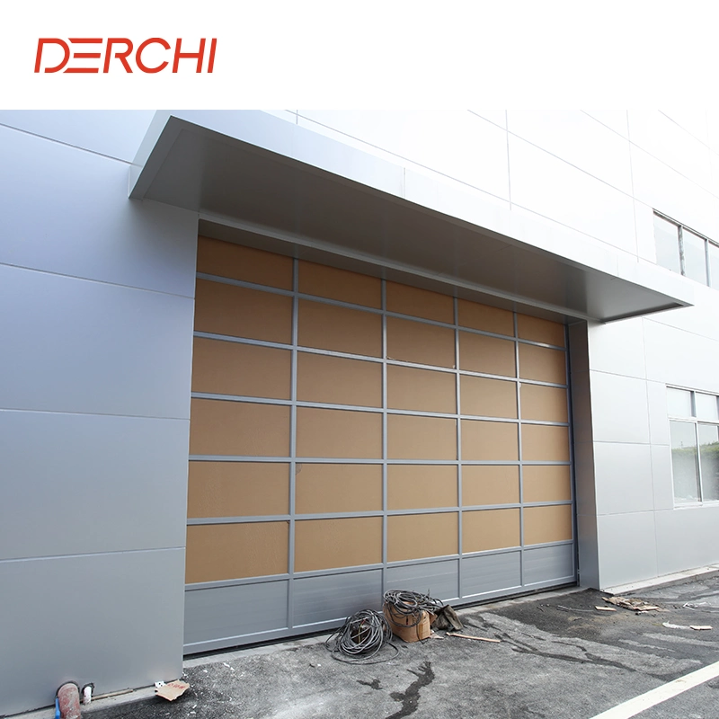 Customized Modern Design Steel Garage Doors with Pedestrian Door