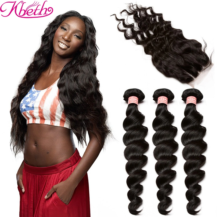 Kbeth Loose Wave Bundle 11A Brown Raw Natural Cuticle Aligned Human Deep Chinese Beautiful Girls Virgin Hair