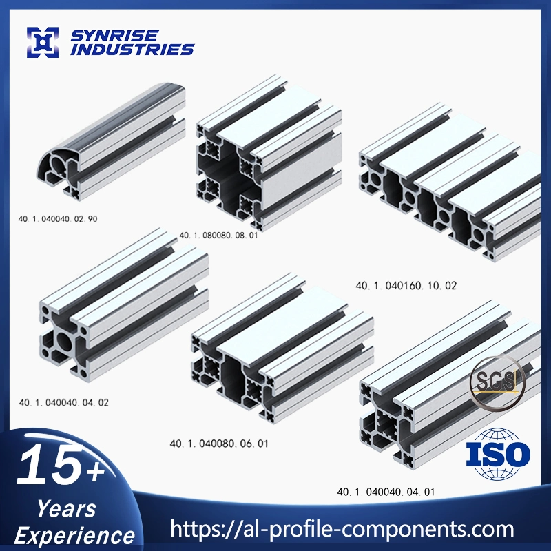 Custom 20 30 40 45 50 60 Serie Aluminiumlegierung Rahmenprofil Modulares Aluminium-Extrusionsprofil