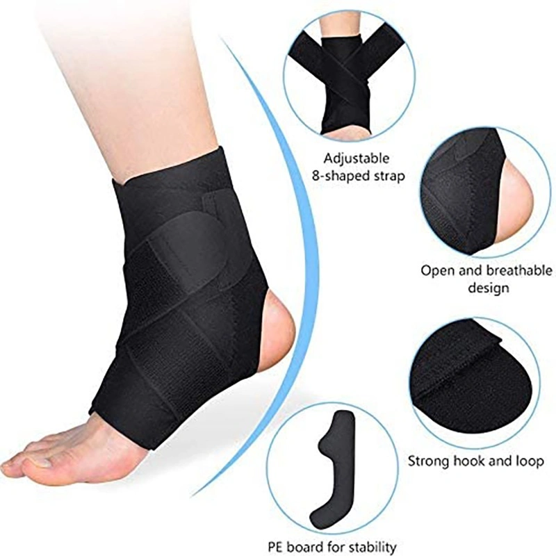 Attache de support de renfort de liage de la cheville de la protection de la courroie de soutien interarmées, Sports, Foot Guard entorses blessures pansement protecteur Wrap Wrap talon sangle ESG17002