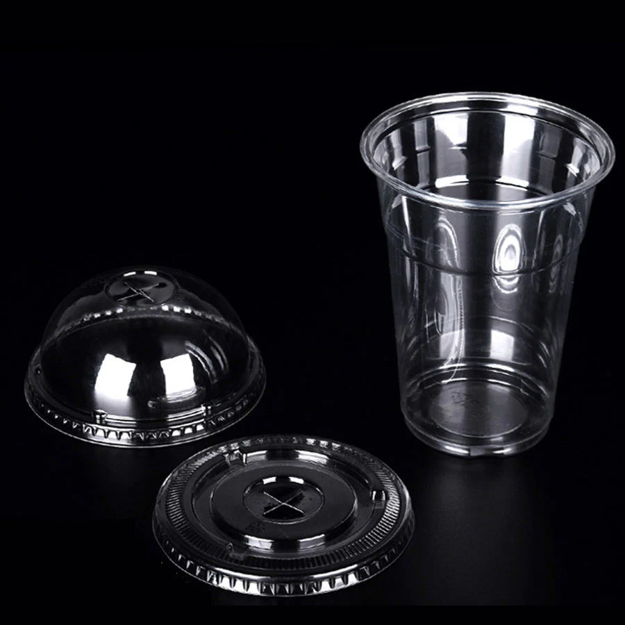 Clear Custom Logo Drinking Pet Plastic Cups