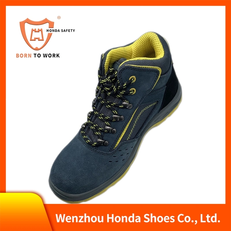 High Cut Leather Upper Steel Toe for Acid Alkali Resistance Safety Shoes