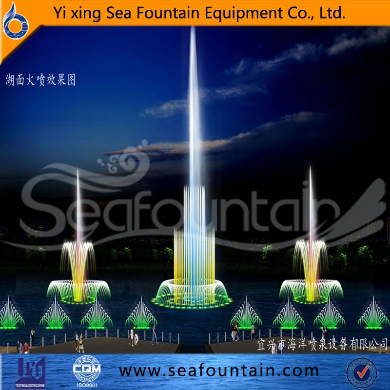 LED Light Decorative Seafountain Design Lake Floating Fountain