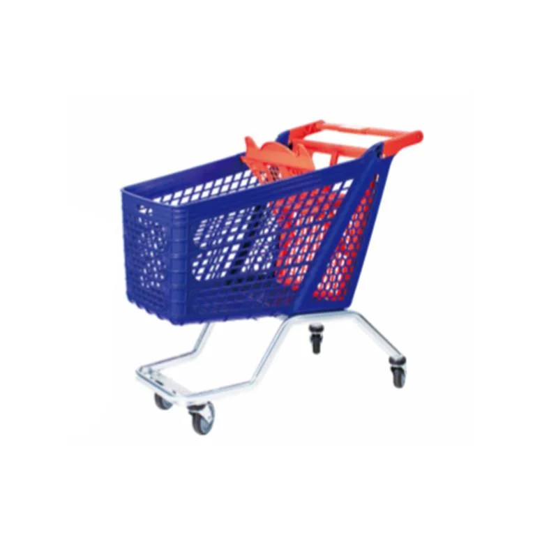 Carrito de supermercado de alta calidad precio de fábrica el plástico Carrito de compra