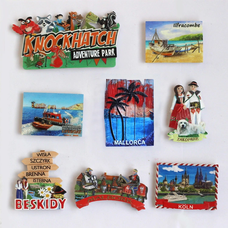 Factory Custom Resin Travel Gift Magnet France Lyon Souvenir Fridge Magnet