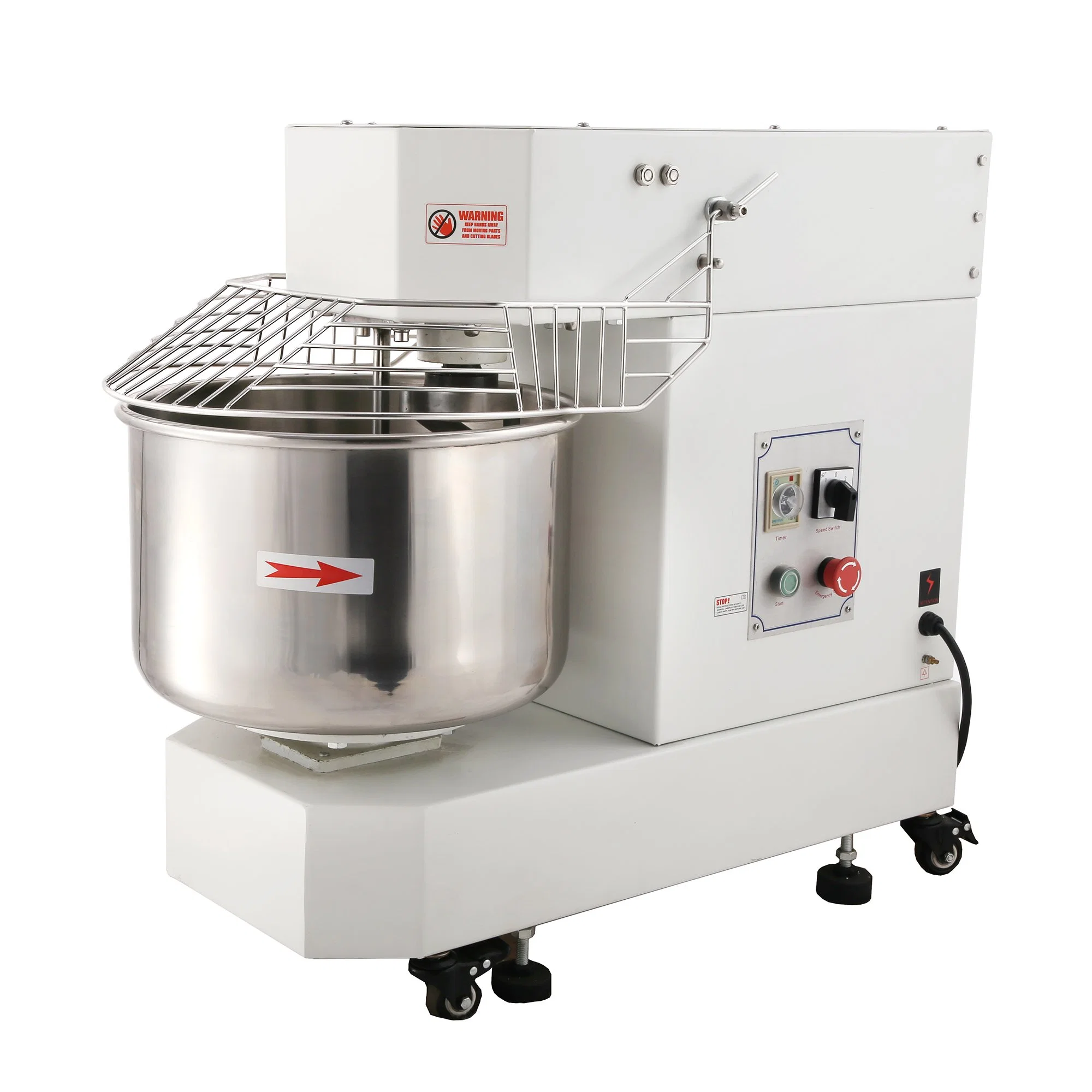 Equipamento industrial de cozinha profissional fornecimento de massa de massa Spiral de 40 L. 16 kg