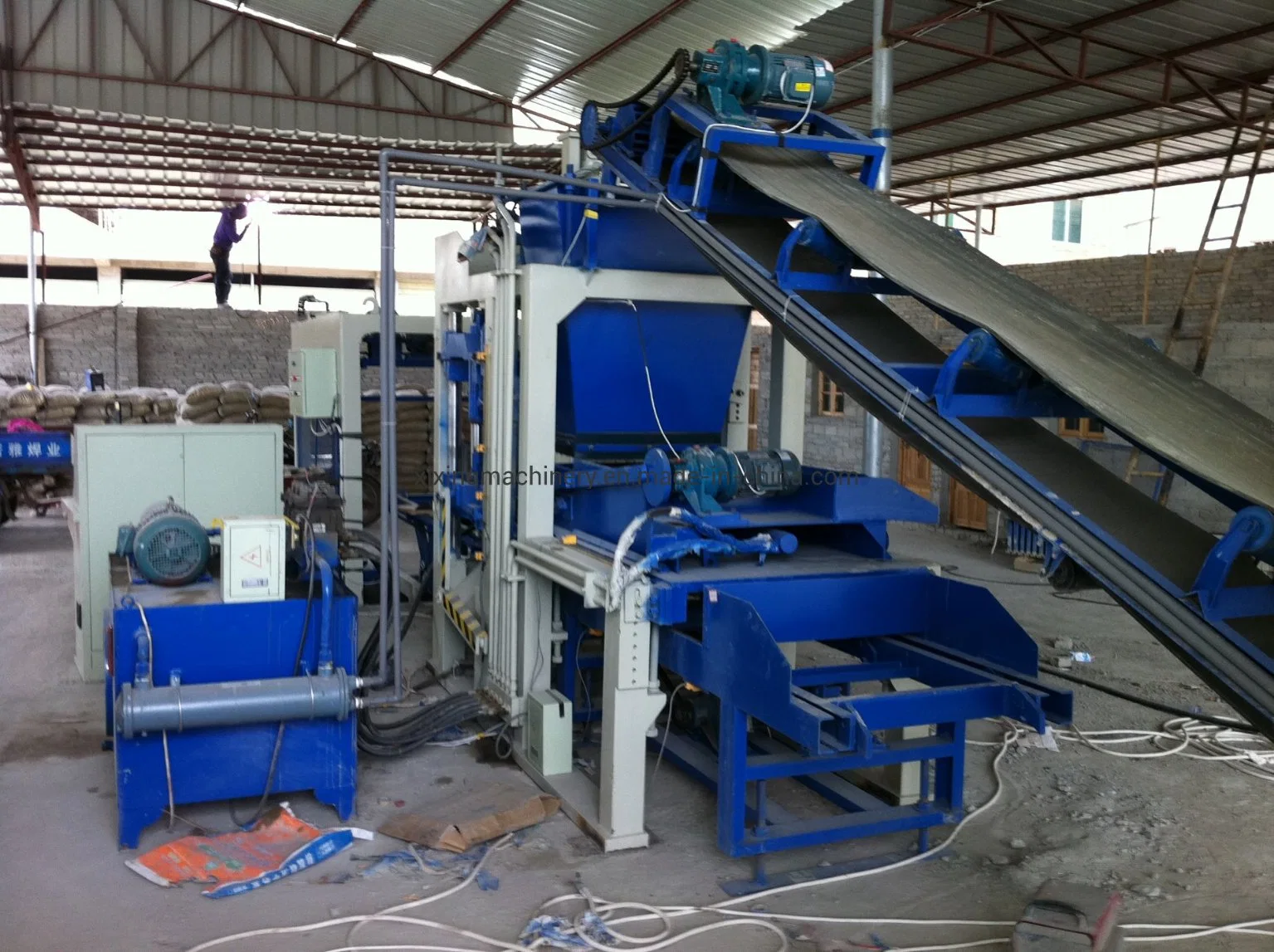 Interlock Paver Brick Block Making Machine in Ghana