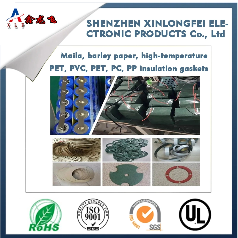 Die-Cutting, Stamping, Insulation, Barley Paper Gasket, Single Sided Adhesive Insulation, Fast Bar Paper, Flame Retardant, Film Coated, Green Shell Paper