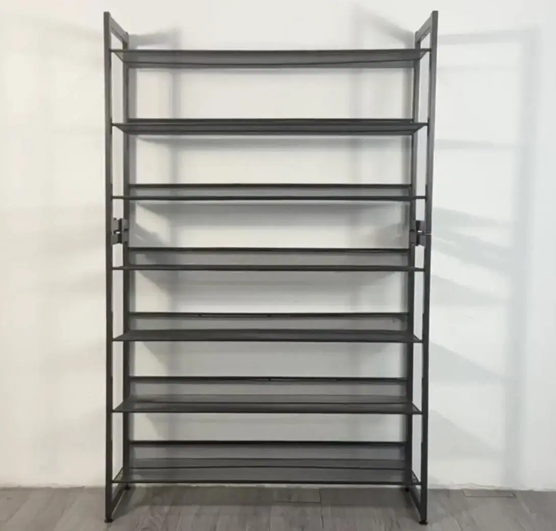 Metal Storage Shoe Racks with Mesh Shelf Slant Adjustable