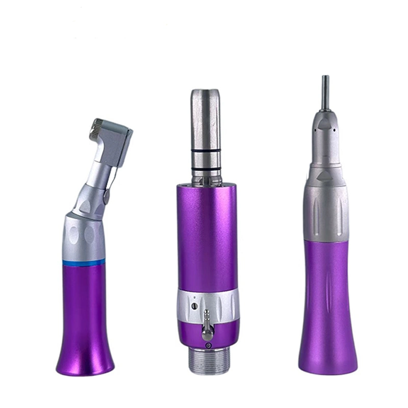 Kits de peças de mão coloridas para dentistas de baixa velocidade e-Type Air Turbine 2 / 4 orifícios Opcional