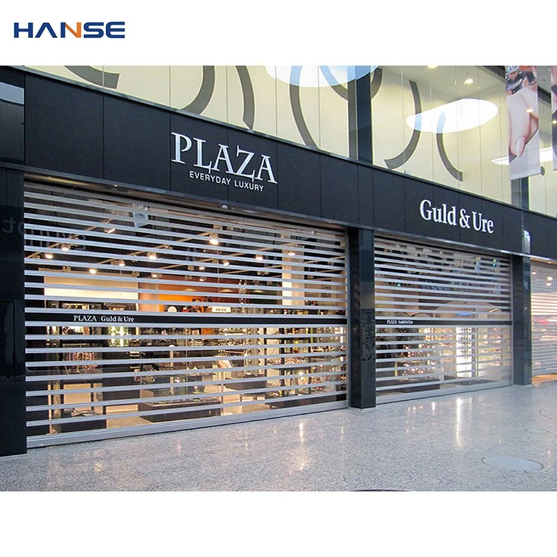 Poly Carbonate Door/Security Rolling Shutter Door/Transparent Poly Carbonate Automatic Roller Shutter Door for Mall