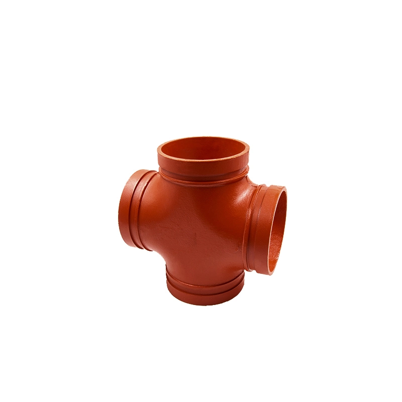 Ductile Iron FM/UL Pipe Fitting Grooved Joint Equal Cross for Fire Protection